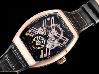 franck muller vanguard tourbillon skeleton automatic mens watch 