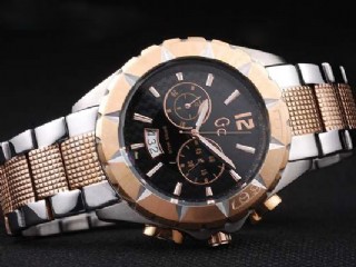 guess gents sport class ref.gc35502g1 two tone case quartz chronograph watch 