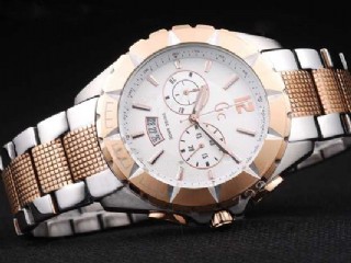 guess gents sport class ref.gc35502g1 two tone case quartz chronograph watch 