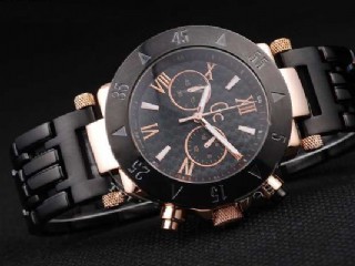 guess for gc gents diver quartz chronograph two tone pvd case men watch 