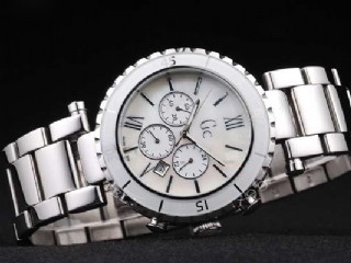 guess for gc medium diver ref.gc43001m1 quartz chronograph ceramic bezel men watch 