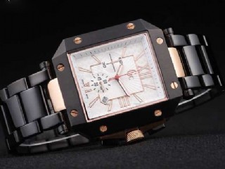 guess gc gents se-2 ref.gc63002g1 two tone pvd case quartz chronograph watch 