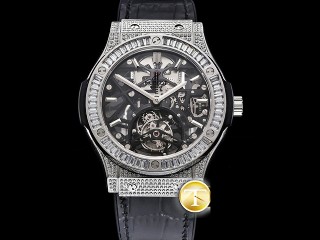 jbf factory hublot classic fusion skeleton tourbillon 45mm mens watch