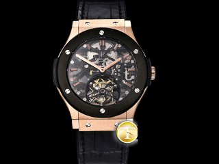 jbf factory hublot classic fusion skeleton tourbillon 45mm mens watch