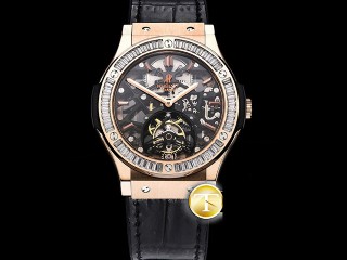 jbf factory hublot classic fusion skeleton tourbillon 45mm mens watch