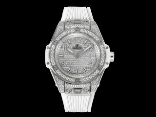 hublot big bang one click steel white full pave 39mm 465.se.9010.rw.1604 watch