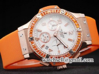 hublot big bang gold tutti frutti orange ladies watch