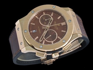 hublot classic fusion gold chronograph mens watch