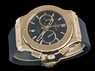 hublot classic fusion gold chronograph mens watch