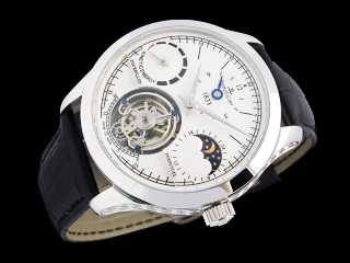 jaeger lecoultre master grande tradition tourbillon power reserve moonphase hand wound men watch