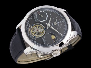 jaeger lecoultre master grande tradition tourbillon power reserve moonphase hand wound men watch
