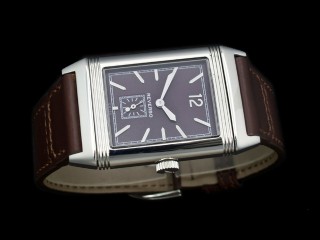 jaeger lecoultre grande reverso ultra thin duoface 3788570 swiss quartz lady watch