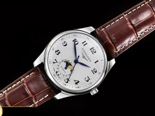 longines master master moon phase automatic mens watch