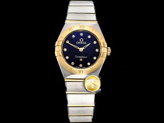 omega constellation 25mm swiss quartz ladies watch