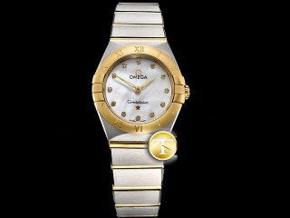 omega constellation 25mm swiss quartz ladies watch