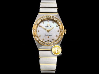  omega constellation 25mm swiss quartz ladies watch