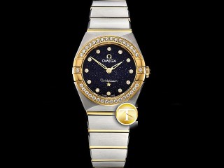  omega constellation 25mm swiss quartz ladies watch
