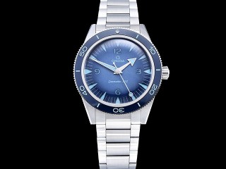 omega seamaster 300 heritage 75th anniversary summer blue automatic mens watch