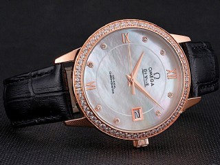 omega deville prstige co-axial diamond lady watch