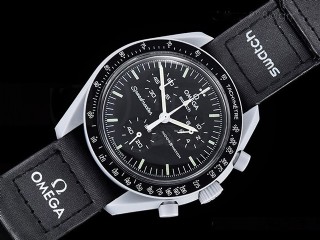 swatch x omega bioceramic moonswatch mission to moon watch