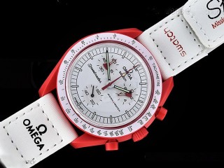 swatch x omega bioceramic moonswatch mission to mars watch