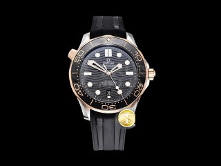 basel omega seamaster diver black 300m co-axial automatic mens watch