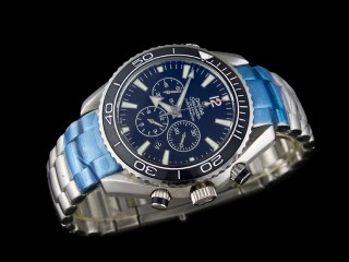 omega seamaster planet ocean chronograph mens watch 