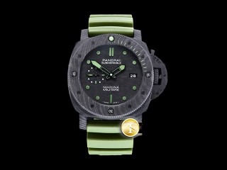 panerai pam961 submersible marina militare carbotech man watch