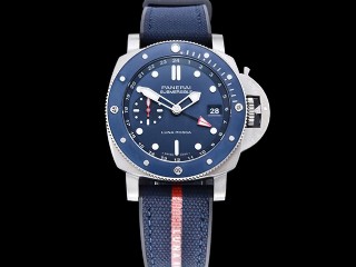 panerai pam 1507 submersible gmt luna rossa titanio 42mm man watch
