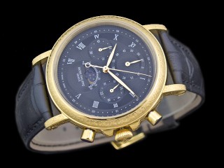patek philippe perpetual calendar quartz chronograph man watch