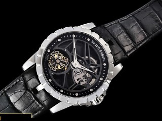 jb factory roger dubuis excalibur skeleton flying tourbillon mens watch