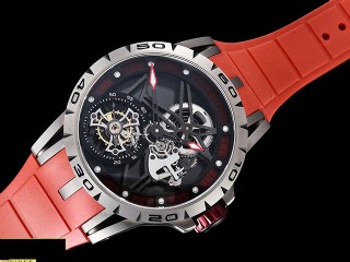 bbr factory roger dubuis excalibur skeleton flying tourbillon mens watch
