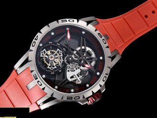 bbr factory roger dubuis excalibur skeleton flying tourbillon mens watch