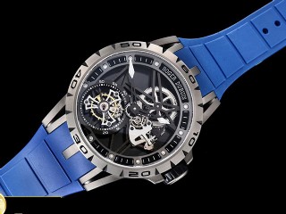 bbr factory roger dubuis excalibur skeleton flying tourbillon mens watch