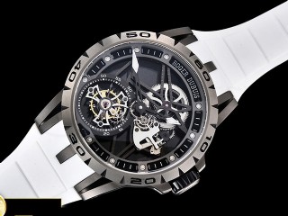 bbr factory roger dubuis excalibur skeleton flying tourbillon mens watch