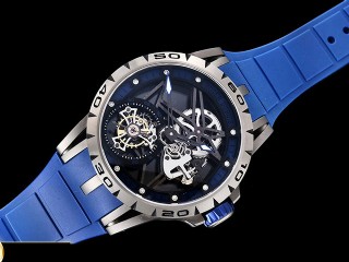 bbr factory roger dubuis excalibur skeleton flying tourbillon mens watch