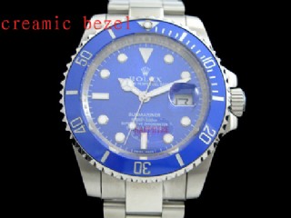 rolex submariner automatic mens watches with blue ceramic bezel -116619lb