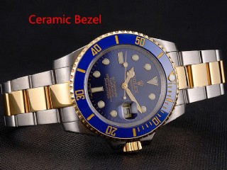 rolex submariner automatic mens watch with blue ceramic bezel-116613lb 
