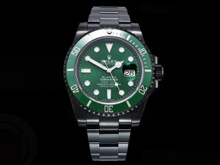 rolex submariner blaken date 116610lv automatic mens watch