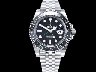rolex gmt-master ii 126710grnr bruce wayne with grey black bezel automatic mens watch
