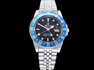 rolex vintage gmt 1675 blueberry automatic men watch