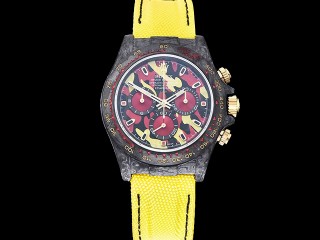 rolex daytona diw military yellow forged carbon edition mens watch