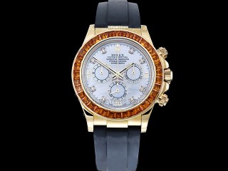 rolex daytona orange sapphire 116578saco mens watch