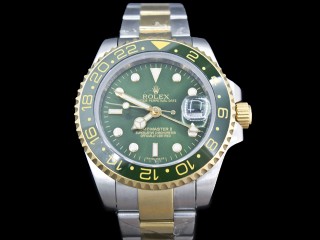 rolex gmt-master ii automatic mens watch with green ceramic bezel