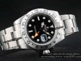 rolex explorer ii mens automatic gmt watch