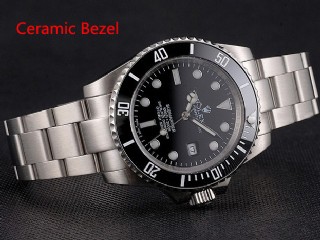rolex submariner automatic mens watch with black ceramic bezel