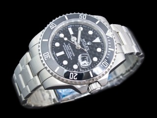 rolex submariner ceramic bezel carbon dial automatic mens watch