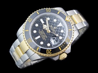 rolex submariner ceramic bezel carbon dial automatic mens watch