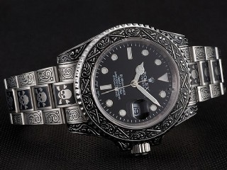 rolex submariner skull limited edition automatic mens watch