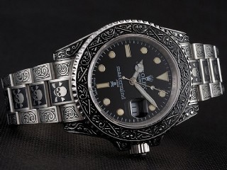 rolex submariner skull limited edition automatic mens watch